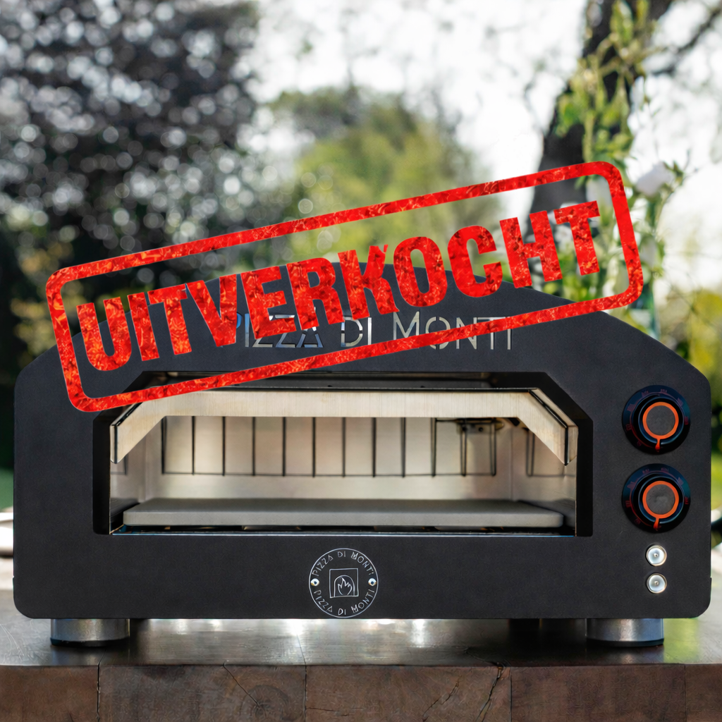 Pizza di Monti - Tavoletta Black - Luxe Tafelmodel Elektrische Pizzaoven - tot wel 400°C - Boven en onder onafhankelijke temperatuur regelaars